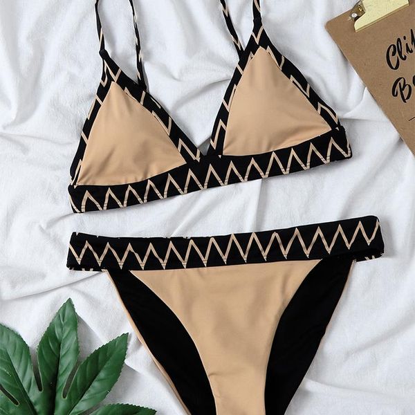 women's swimwear v neck leopard triangle high waist bikini set female halter swimsuit women two-pieces bather bathing suit swim lady, White;black
women's swimwear v neck leopard triangle high waist bikini set female halter swimsuit women two-pieces bather bathing suit swim lady, White;black