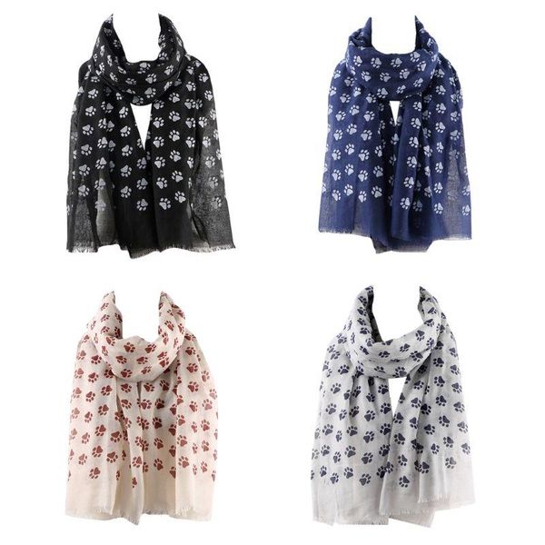 scarves women cute puppy dot print scarf shawl wrap fringe tassels trim neck warmer 85wb, Blue;gray
scarves women cute puppy dot print scarf shawl wrap fringe tassels trim neck warmer 85wb, Blue;gray