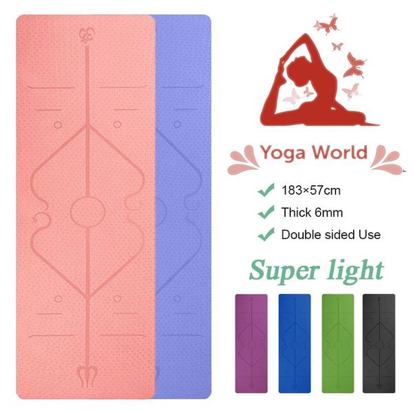 yoga mats natural rubber tpe 6mm black profession fitness sports mat pilates gym non-slip tasteless with position line
yoga mats natural rubber tpe 6mm black profession fitness sports mat pilates gym non-slip tasteless with position line