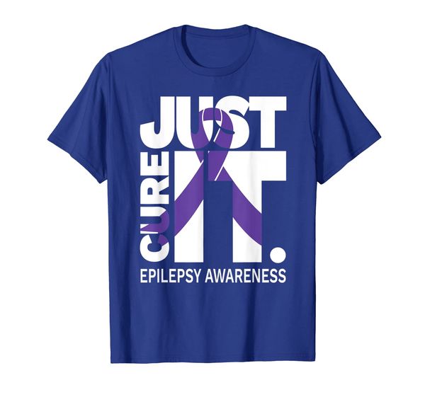just cure epilepsy awareness shirts ribbon white text, White;black 
just cure epilepsy awareness shirts ribbon white text, White;black