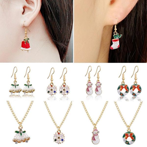 earrings & necklace women santa claus snowman chain pendant jewelry set christmas fashion earring sets, Silver
earrings & necklace women santa claus snowman chain pendant jewelry set christmas fashion earring sets, Silver