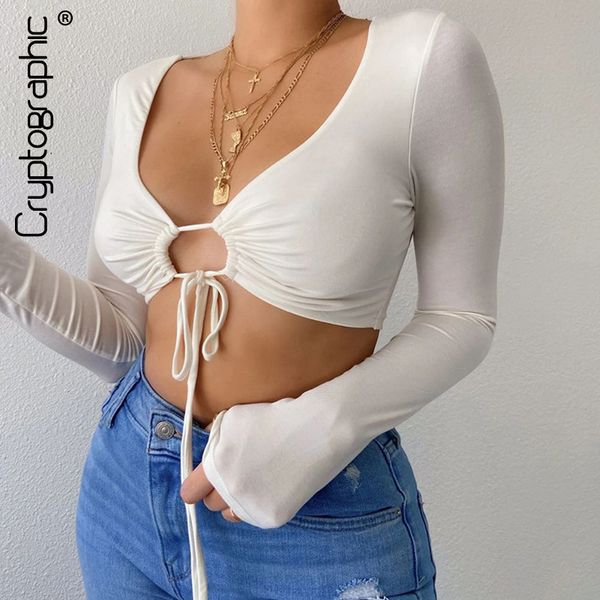 cryptographic fashion wrap tie front solid long sleeve shirts and blouses women autumn fashion cropped slim streetwear, Black;white
cryptographic fashion wrap tie front solid long sleeve shirts and blouses women autumn fashion cropped slim streetwear, Black;white
