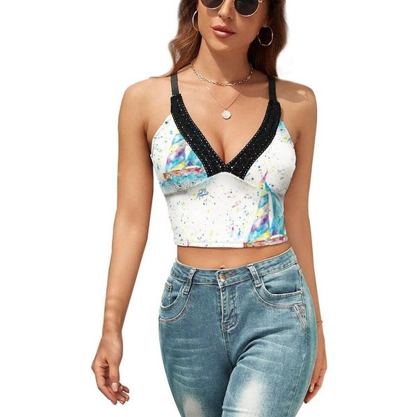women's tanks & camis beach tank festival sales exclusive camisole female printed tight crop, White
women's tanks & camis beach tank festival sales exclusive camisole female printed tight crop, White