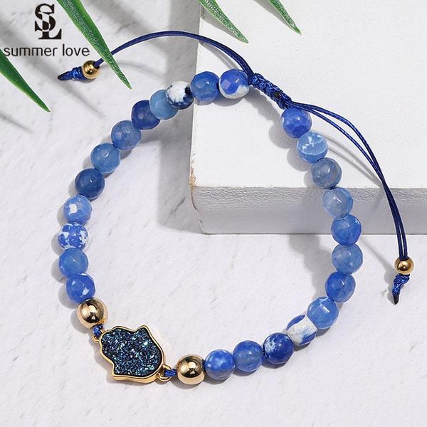 charm bracelets trendy natural stone braided bead bracelet for women gifts adjustable lucky string druzy hamsa hand fashion jewelry, Golden;silver
charm bracelets trendy natural stone braided bead bracelet for women gifts adjustable lucky string druzy hamsa hand fashion jewelry, Golden;silver