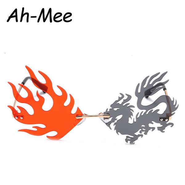 sun glasses rimless punk glasses women fashion unique flamed dragon men red black 2021 eyeglasses shades gafas de sol, White;black
sun glasses rimless punk glasses women fashion unique flamed dragon men red black 2021 eyeglasses shades gafas de sol, White;black