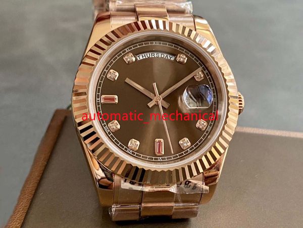 brown dial u1 factory 40mm mens watch day-date 228238 rose gold stainless steel automatic mechanical waterproof sapphire bracelet watches ar, Slivery;brown
brown dial u1 factory 40mm mens watch day-date 228238 rose gold stainless steel automatic mechanical waterproof sapphire bracelet watches ar, Slivery;brown