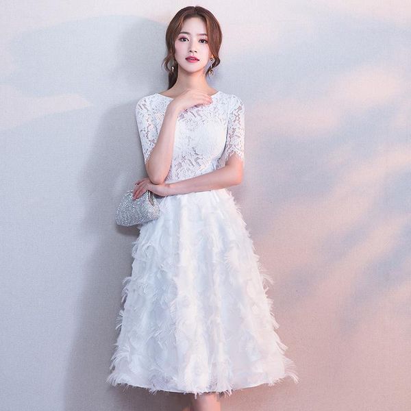 spring women lace floral a-line dresses elegant feather mid-length satin evening dress bridesmaid wedding banquet gown 3xl ethnic cloth, Red
spring women lace floral a-line dresses elegant feather mid-length satin evening dress bridesmaid wedding banquet gown 3xl ethnic cloth, Red