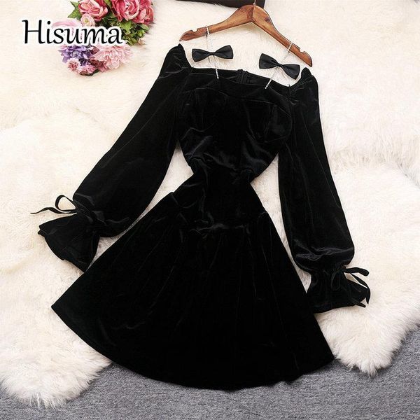 casual dresses 2021 winter women strap bow square collar lantern sleeve rhinestones velvet a-line dress female chic waist party, Black;gray
casual dresses 2021 winter women strap bow square collar lantern sleeve rhinestones velvet a-line dress female chic waist party, Black;gray