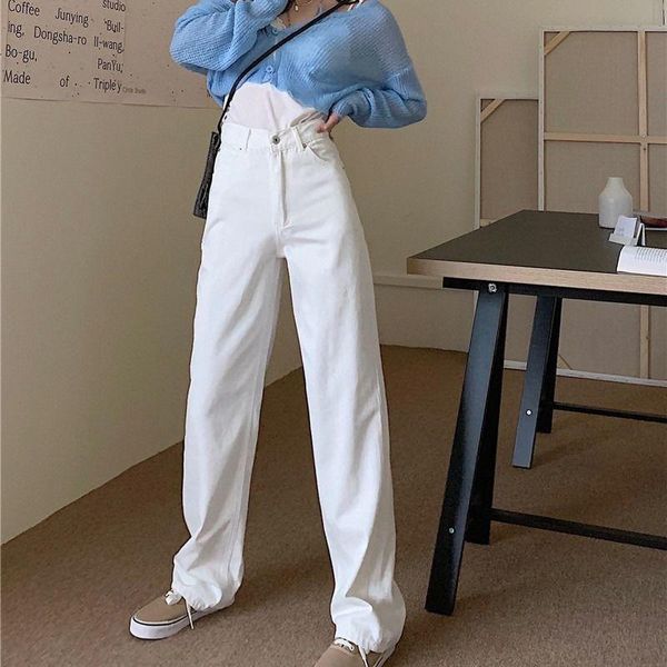 women's jeans women high waist clothes wide leg denim black streetwear retro quality 2021 fashion harajuku bf straight pants, Blue
women's jeans women high waist clothes wide leg denim black streetwear retro quality 2021 fashion harajuku bf straight pants, Blue