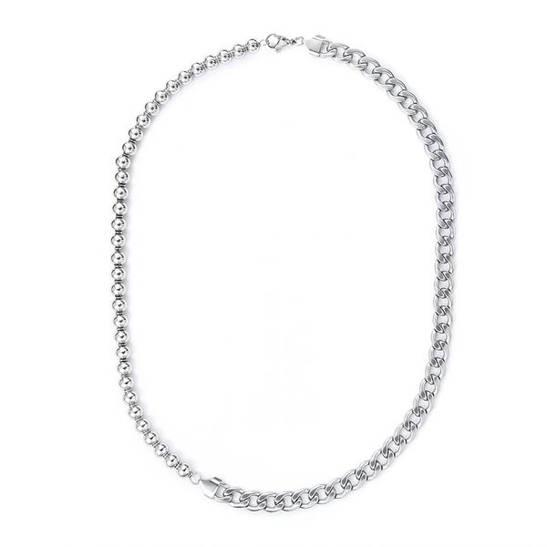 titanium steel material neutral stitching necklace original ins style hip hop street cuban simple niche wild trendy cool chain man, Silver
titanium steel material neutral stitching necklace original ins style hip hop street cuban simple niche wild trendy cool chain man, Silver
