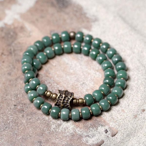 beaded, strands natural bodhii seed beaded bracelet stretch two row brass health lucky jewelry for mother friend gift items drop offer, Black
beaded, strands natural bodhii seed beaded bracelet stretch two row brass health lucky jewelry for mother friend gift items drop offer, Black