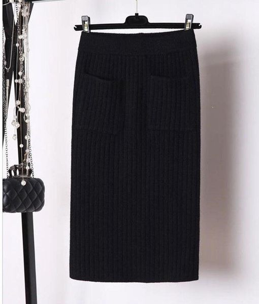 skirts elegant midi pencil high waist stretch band ribbed knitted skirt saia women winter thick warm split pleated, Black
skirts elegant midi pencil high waist stretch band ribbed knitted skirt saia women winter thick warm split pleated, Black