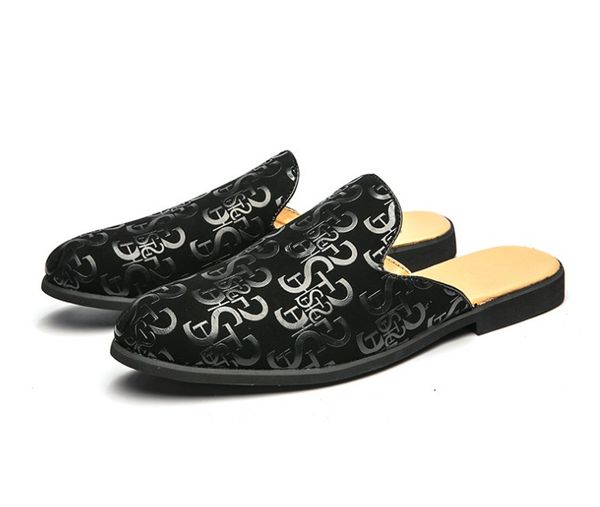 formal leather office shoes classic dress loafers men elegant shoe luxury italian half chaussure homme sandals, Black
formal leather office shoes classic dress loafers men elegant shoe luxury italian half chaussure homme sandals, Black