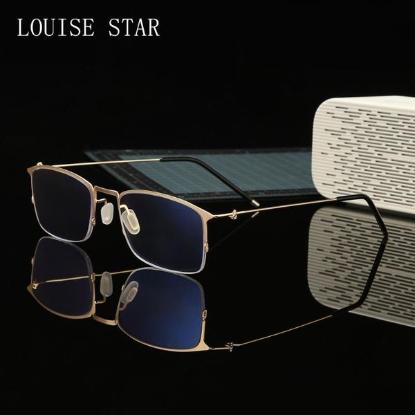 titanium alloy ultralight business glasses frame ladies fashion art anti-blue light half goggles men prescription sunglasses frames, Black
titanium alloy ultralight business glasses frame ladies fashion art anti-blue light half goggles men prescription sunglasses frames, Black