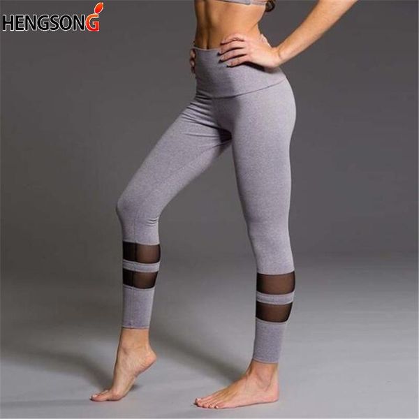 women mesh patchwork sport leggings high waist tights pants solid sports wear for gym push up plus size s- women's, Black
women mesh patchwork sport leggings high waist tights pants solid sports wear for gym push up plus size s- women's, Black