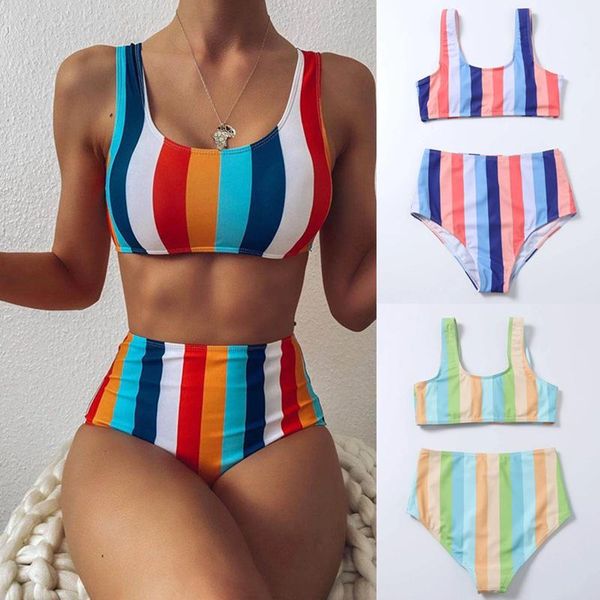 high waist bikini 2021 striped swimsuit women swimwear female push up set swimming wear for bathing suit swimsuits women's, White;black
high waist bikini 2021 striped swimsuit women swimwear female push up set swimming wear for bathing suit swimsuits women's, White;black
