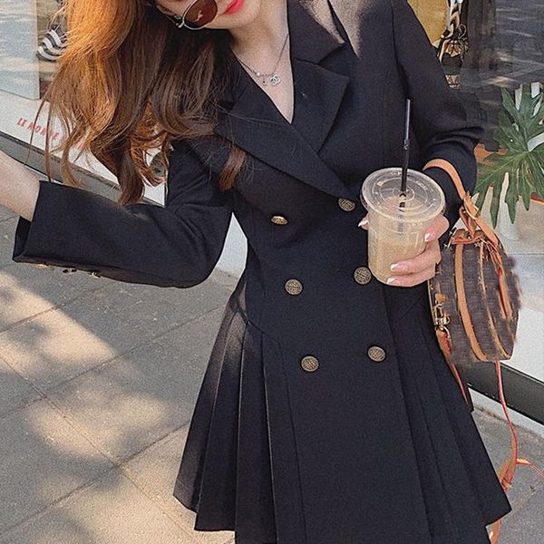 casual dresses dress women elegant black party female spring 2021 oversize long sleeve double breasted office korean clothes, Black;gray
casual dresses dress women elegant black party female spring 2021 oversize long sleeve double breasted office korean clothes, Black;gray