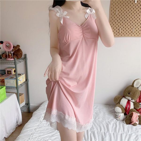 women's sleepwear lace sleepshirts women summer sleeveless nightgowns design elegant sweet v-neck bow korean style mujer homewear, Black;red
women's sleepwear lace sleepshirts women summer sleeveless nightgowns design elegant sweet v-neck bow korean style mujer homewear, Black;red