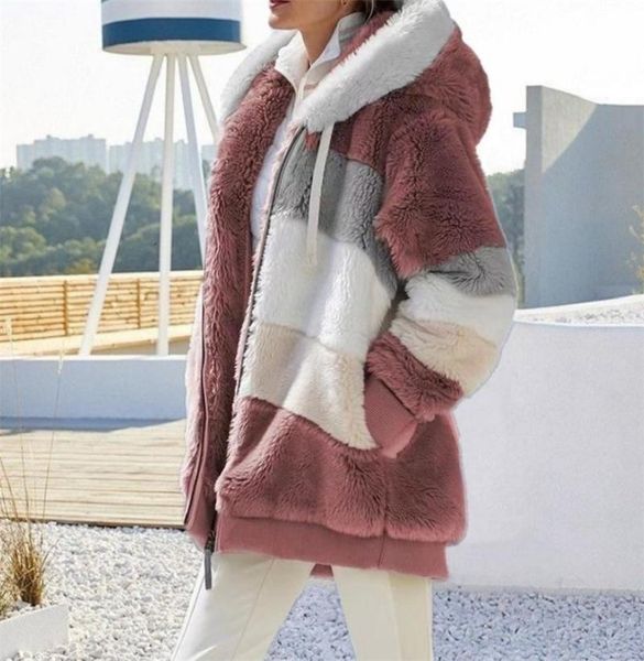 women's jackets fall winter warm plush patchwork zipper pocket hooded loose jacket fashion casual trend plaid coat street everyday, Black;brown
women's jackets fall winter warm plush patchwork zipper pocket hooded loose jacket fashion casual trend plaid coat street everyday, Black;brown