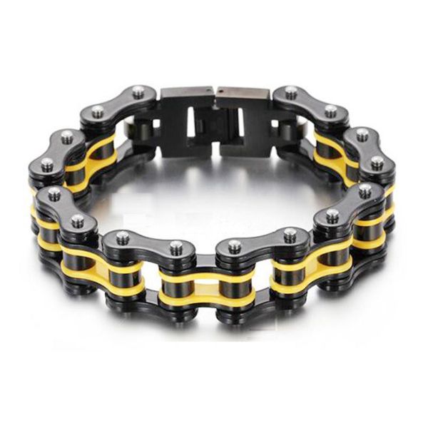 link, chain men yellow motor bike motorcycle bracelet bangle male black stainless steel biker bicycle jewelry drop
link, chain men yellow motor bike motorcycle bracelet bangle male black stainless steel biker bicycle jewelry drop