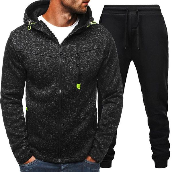 men's tracksuits winter casual two piece set men zipper hoodies and pants outfits autumn sportswear male jacket coat + sweatpants suit, Gray
men's tracksuits winter casual two piece set men zipper hoodies and pants outfits autumn sportswear male jacket coat + sweatpants suit, Gray