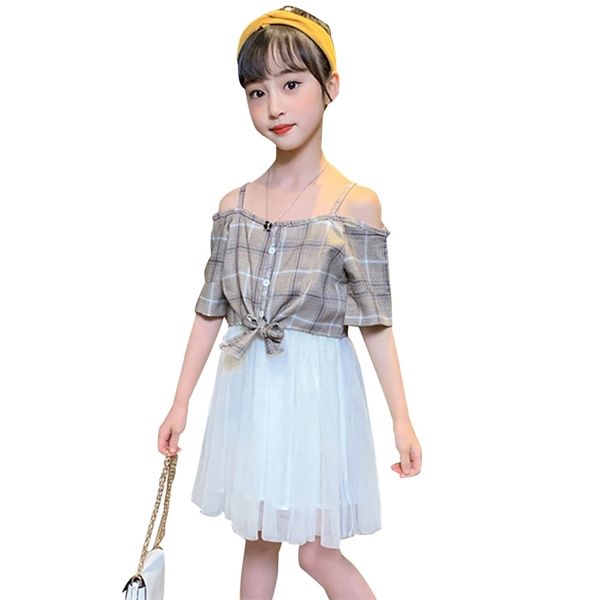 girl dress plaid pattern s kids off shoulder summer casual style childrens clothing for 210527, Red;yellow
girl dress plaid pattern s kids off shoulder summer casual style childrens clothing for 210527, Red;yellow