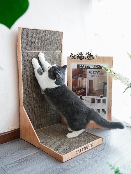 cat toys claw grinder corrugated scratching board l-large vertical wall-scraper toy supplies
cat toys claw grinder corrugated scratching board l-large vertical wall-scraper toy supplies