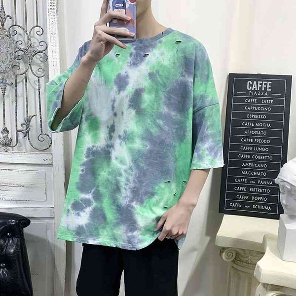 men's t-shirts ripped tie-dye t-shirt fashion retro casual hole tshirt mens streetwear summer cotton short-sleeved t shirt men top, White;black
men's t-shirts ripped tie-dye t-shirt fashion retro casual hole tshirt mens streetwear summer cotton short-sleeved t shirt men top, White;black