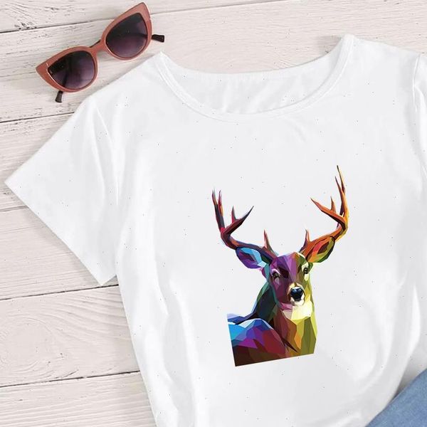 autumn polygonal animals sapiti graphic womens t shirts breathable trendy gorgeous crewneck, White
autumn polygonal animals sapiti graphic womens t shirts breathable trendy gorgeous crewneck, White