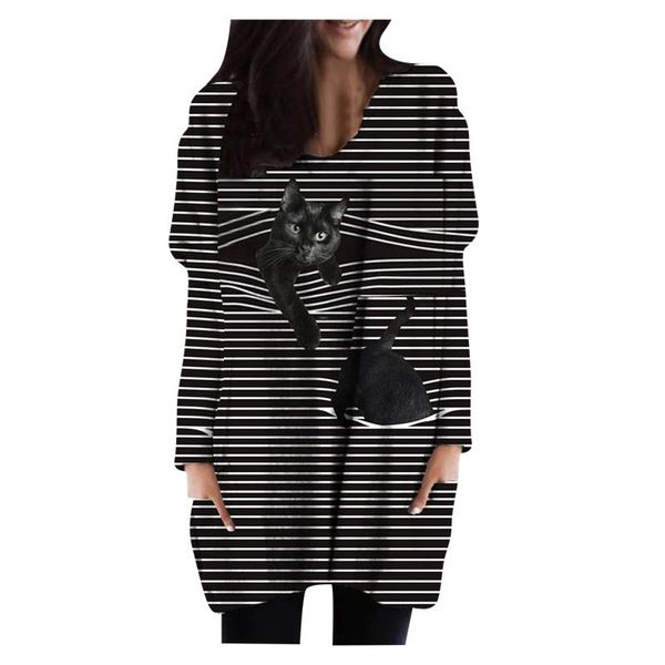 autumn and winter women's casual round neck cat animal stripe long sleeve print t-shirt blouse tshirt women 2021 fashion, White
autumn and winter women's casual round neck cat animal stripe long sleeve print t-shirt blouse tshirt women 2021 fashion, White