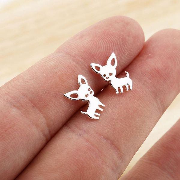 arrival chihuahua earrings for women cute dog stud pendiente love my pet jewelry animal earring bijoux, Golden;silver
arrival chihuahua earrings for women cute dog stud pendiente love my pet jewelry animal earring bijoux, Golden;silver