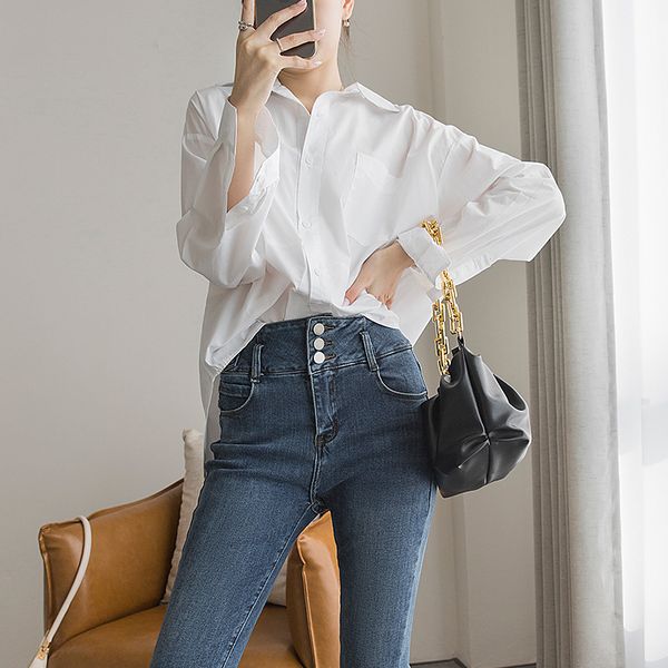 blouses arrival fashion female blouse spring street cotton turn-down collar long oversized bf basic style shirt, White
blouses arrival fashion female blouse spring street cotton turn-down collar long oversized bf basic style shirt, White