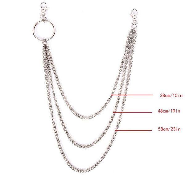 keychains punk silver fashion hip-hop 3 layers trendy belt waist chain multilayer male pants jeans metal big ring chains
keychains punk silver fashion hip-hop 3 layers trendy belt waist chain multilayer male pants jeans metal big ring chains