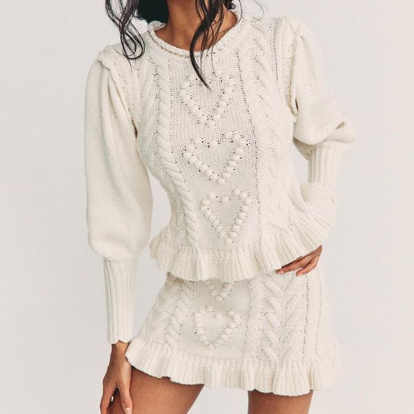 women's sweaters pirate hippie heart print knitted sweater for women hollow o-neck boho vintage 2021 winter chic casual pullover, White;black
women's sweaters pirate hippie heart print knitted sweater for women hollow o-neck boho vintage 2021 winter chic casual pullover, White;black