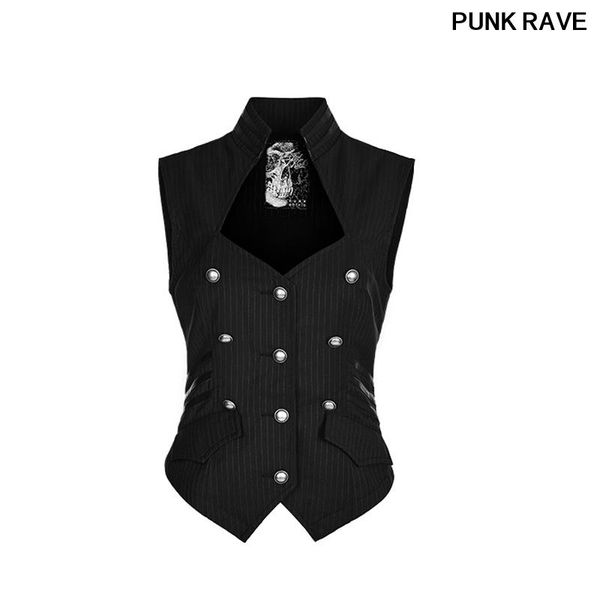 women's vests fashion military uniform striped woven women hand sewing buckles collar pu leather sleeveless vest punk rave wy-774mjf, Black;white
women's vests fashion military uniform striped woven women hand sewing buckles collar pu leather sleeveless vest punk rave wy-774mjf, Black;white