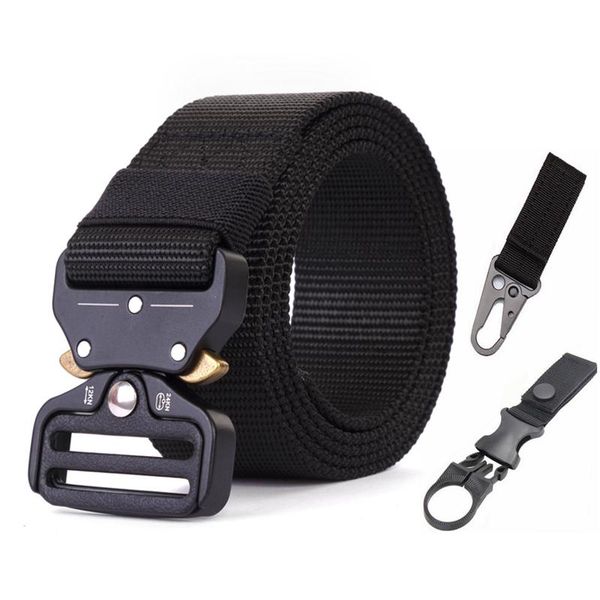 waist support tactical army belt outdoor nylon belts with automatic metal buckle hook accessories for hunting duty men military, Black;gray
waist support tactical army belt outdoor nylon belts with automatic metal buckle hook accessories for hunting duty men military, Black;gray