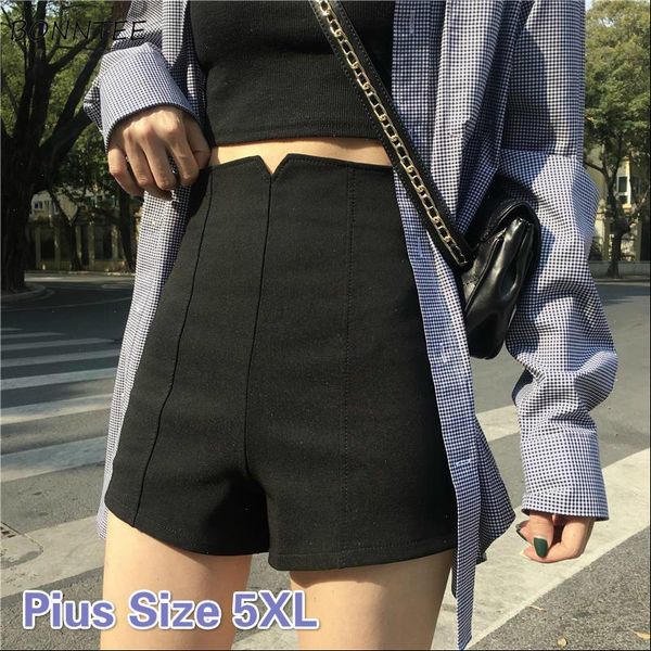 pius size 5xl ulzzang simple womens short casual elegant office summer all match high waist stretch trousers, White;black
pius size 5xl ulzzang simple womens short casual elegant office summer all match high waist stretch trousers, White;black