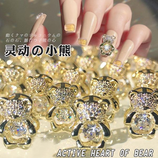 nail art decorations zircon bear rhinestones 1* alloy 3d decoration with heart crystal luxury diy, Silver;gold
nail art decorations zircon bear rhinestones 1* alloy 3d decoration with heart crystal luxury diy, Silver;gold