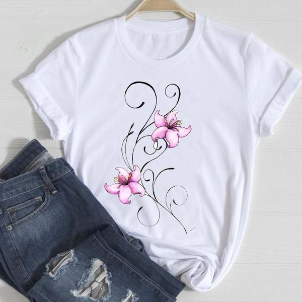 women's t-shirt t-shirts women floral 90s fashion trend style cute spring summer clothes graphic tshirt lady print female tee, White
women's t-shirt t-shirts women floral 90s fashion trend style cute spring summer clothes graphic tshirt lady print female tee, White