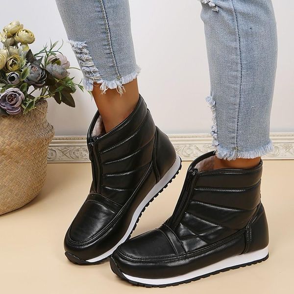 boots women snow platform winter thick plush waterproof non-slip fashion shoes warm fur botas mujer, Black
boots women snow platform winter thick plush waterproof non-slip fashion shoes warm fur botas mujer, Black