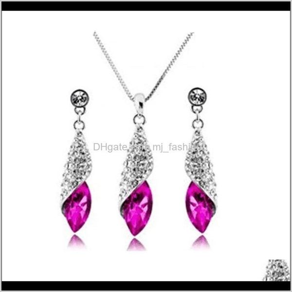 & necklace jewelrygrade sier jewelry sets fashion crystal earrings pendants necklaces set for women girl gift wholesale drop delivery 202, Silver
& necklace jewelrygrade sier jewelry sets fashion crystal earrings pendants necklaces set for women girl gift wholesale drop delivery 202, Silver