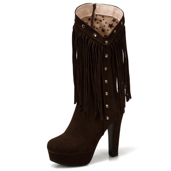 boots lapolaka fashion women elegent famale high heel shoes tassel winter flock style fringe knee-high, Black
boots lapolaka fashion women elegent famale high heel shoes tassel winter flock style fringe knee-high, Black