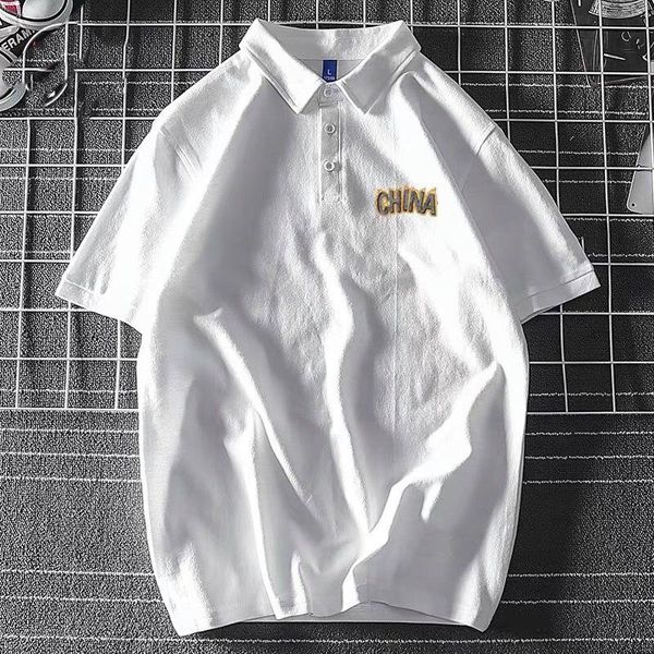 summer shirt men's short sleeve hong kong style creative printing t-shirt loose lapel korean fashion polos, White;black
summer shirt men's short sleeve hong kong style creative printing t-shirt loose lapel korean fashion polos, White;black