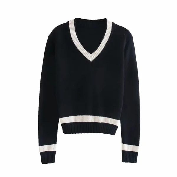 vintage women elegant knitted sweaters 2021 fashion ladies v neck loose sweater casual female pullovers cute girls chic women's, White;black
vintage women elegant knitted sweaters 2021 fashion ladies v neck loose sweater casual female pullovers cute girls chic women's, White;black