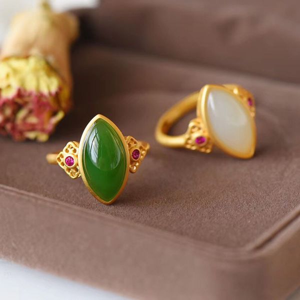 chalcedony ring charm jewelry hetian jade agate 925 silver natural carved amulet gifts for her women, Slivery;golden
chalcedony ring charm jewelry hetian jade agate 925 silver natural carved amulet gifts for her women, Slivery;golden