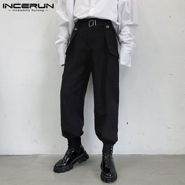 fashion men pants button solid color joggers 2021 pockets korean trousers streetwear casual cargo s-5xl incerun men's, Black
fashion men pants button solid color joggers 2021 pockets korean trousers streetwear casual cargo s-5xl incerun men's, Black