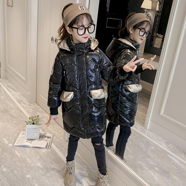 down coat solid color teenage snowsuit kids casual fashion long winter warm hooded jacket child girl colorful cotton-padded outerwear, Blue;gray
down coat solid color teenage snowsuit kids casual fashion long winter warm hooded jacket child girl colorful cotton-padded outerwear, Blue;gray