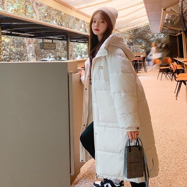 women's down & parkas girl students 21 qiu dong han edition in long loose cotton web celebrity with thick cotton-padded jacket, knee-le, Black
women's down & parkas girl students 21 qiu dong han edition in long loose cotton web celebrity with thick cotton-padded jacket, knee-le, Black