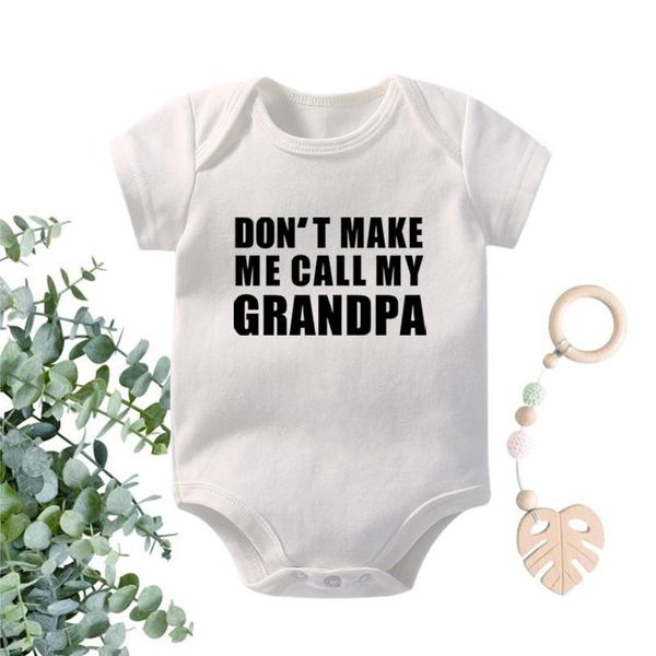 rompers don't make me call my grandpa funny baby bodysuits cotton short sleeve boys girls shower gifts clothes, Blue
rompers don't make me call my grandpa funny baby bodysuits cotton short sleeve boys girls shower gifts clothes, Blue