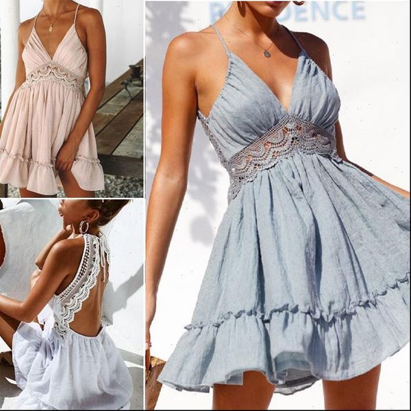 clothes casual sleeveless womens dresses v neck boho floral summer evening party beach lace sundress solid less pullover, Black;gray
clothes casual sleeveless womens dresses v neck boho floral summer evening party beach lace sundress solid less pullover, Black;gray